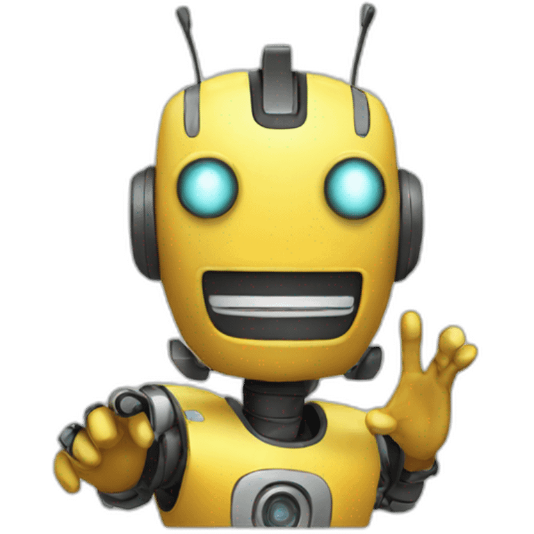 bot saying hi emoji