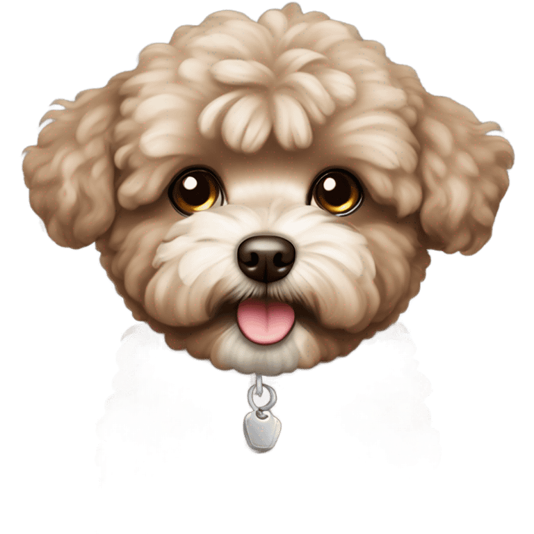 Cocoa colored maltipoo emoji