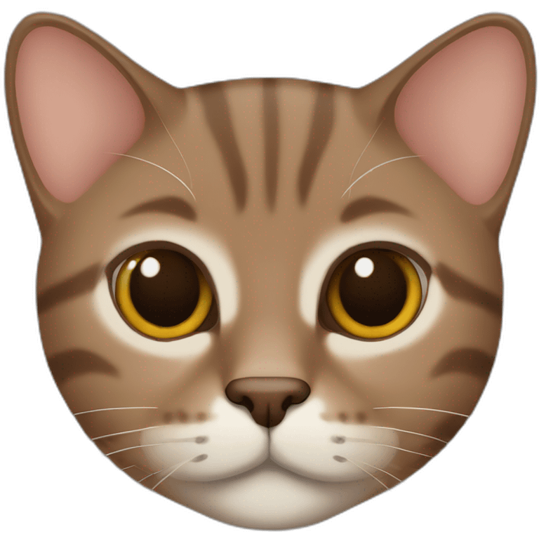 brown male orienal shorthair cat head emoji