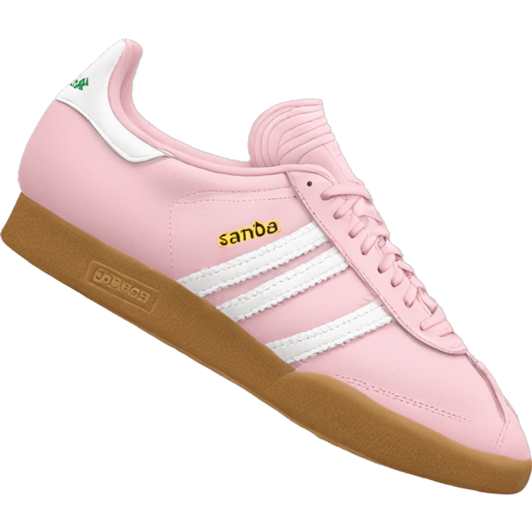 light pink adidas sambas emoji