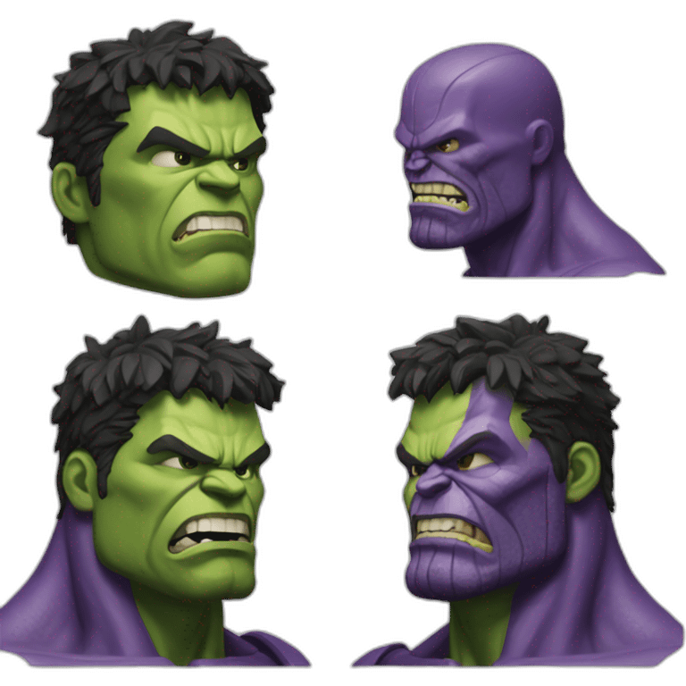 Hulk contre thanos emoji