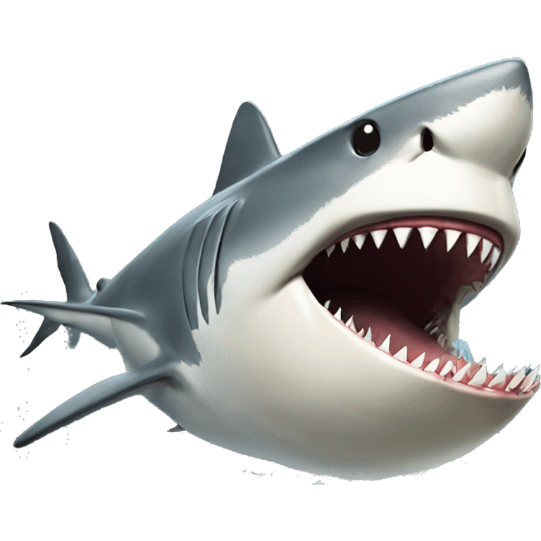 Shark eating emoji