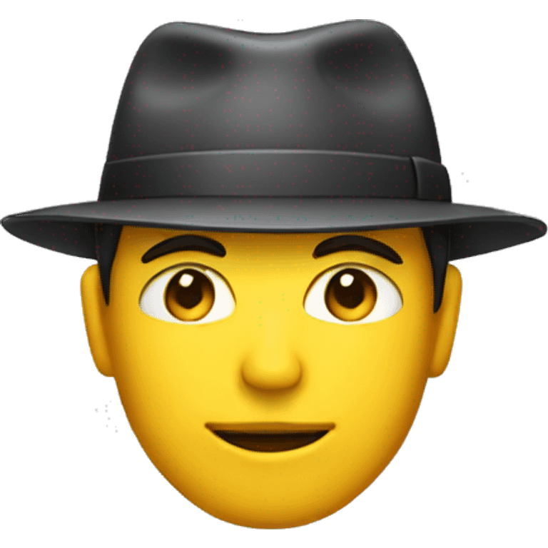 a man wearing a hat with the word 'FORM' written on it emoji