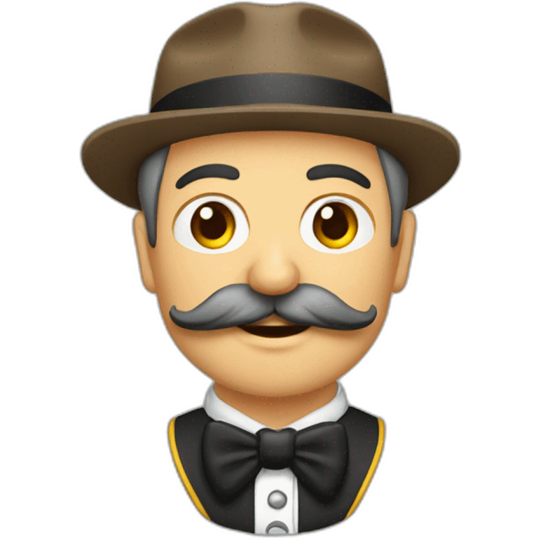 Allemand avec moustache carré emoji