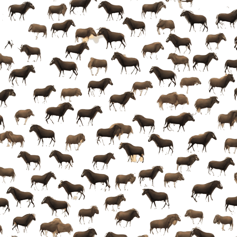 Wildebeest great migration gravel race emoji