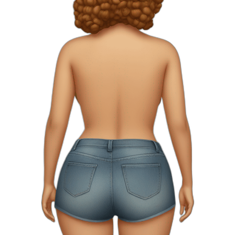 Big buttock girl emoji