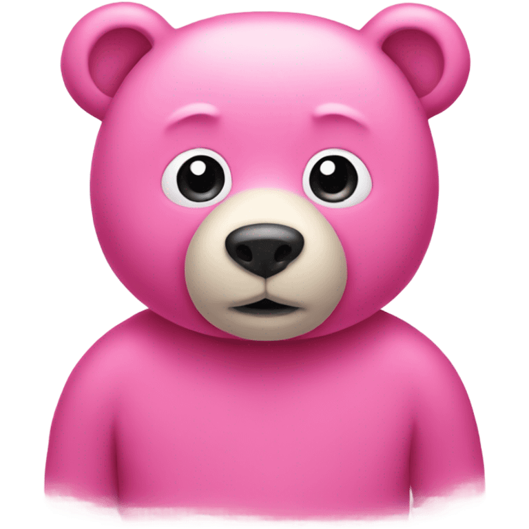 Pink bear emoji