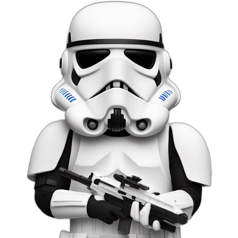 stormtrooper com mãos na cabeça emoji