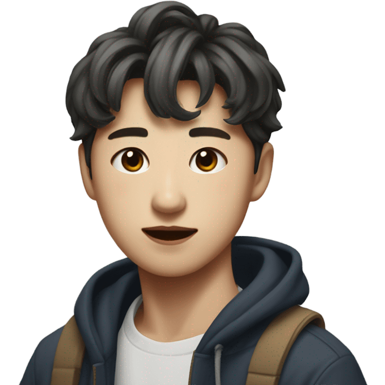 Jungwon (Enhypen) as a painter emoji