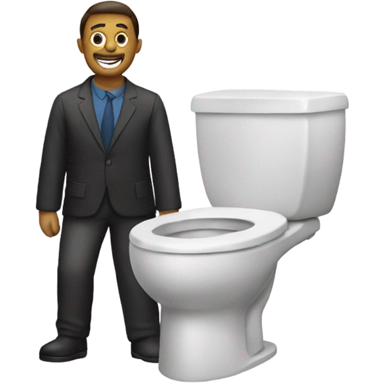 toilet and man emoji