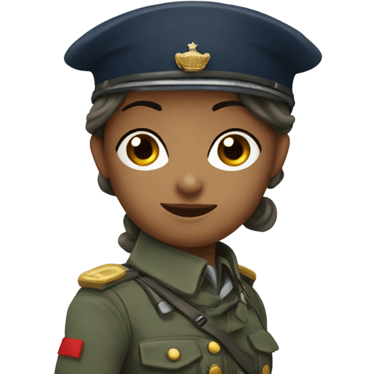 French Girl solidier emoji