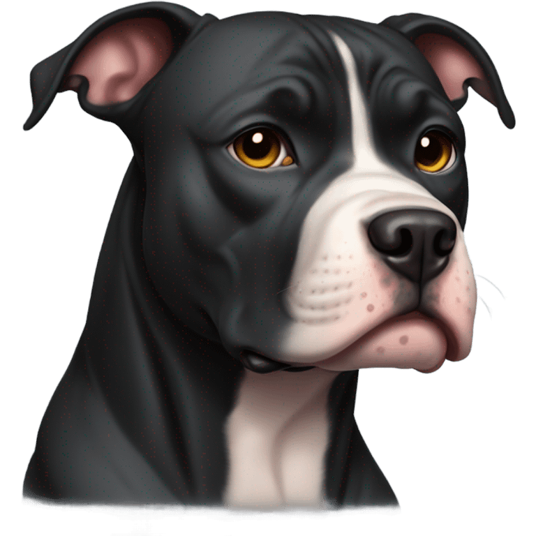 Black pitbull emoji