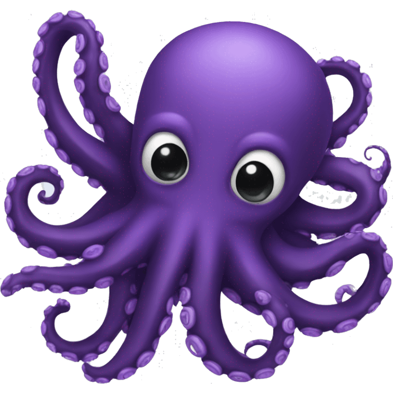 black - purple octopus emoji