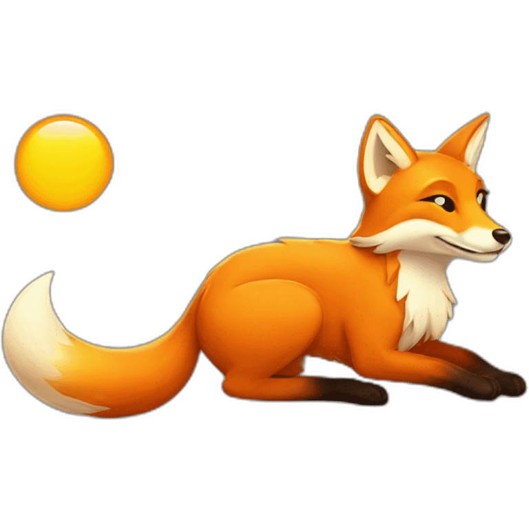 fox and sun emoji