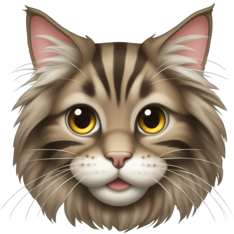 smiling maine coon cat emoji