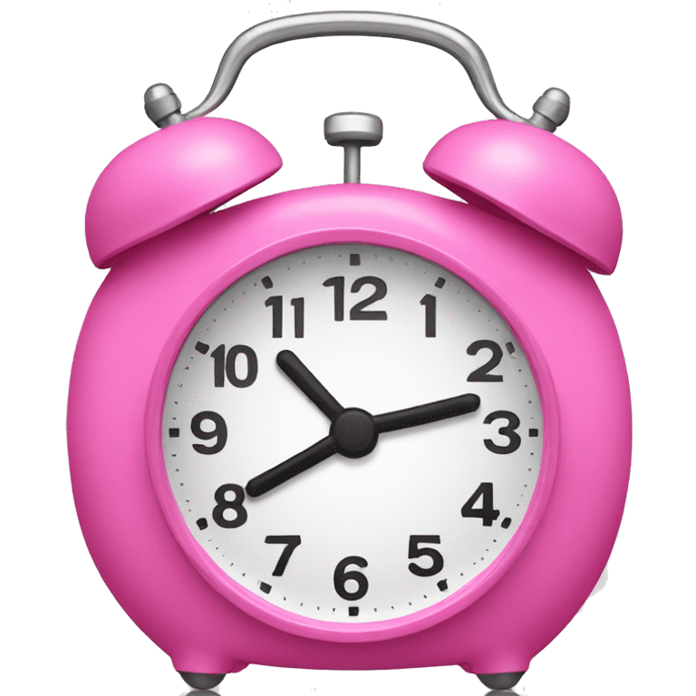 pink alarm clock emoji