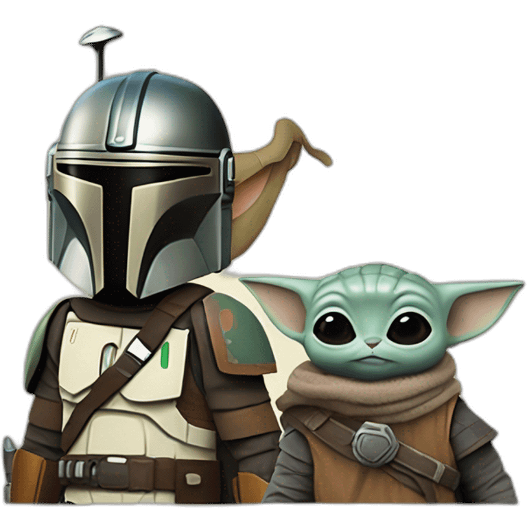 The Mandalorian and Grogu emoji