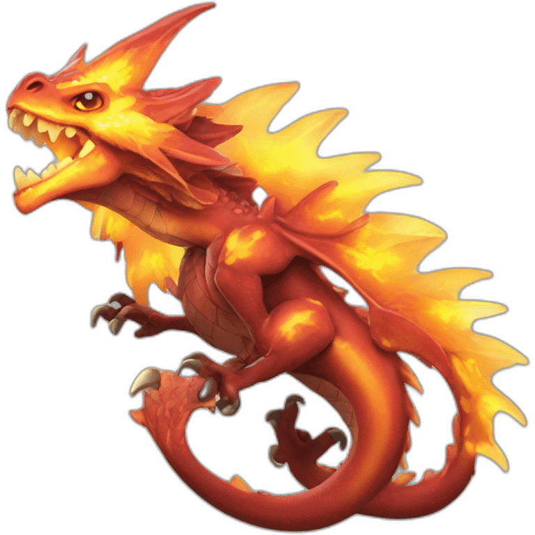 Dracaufeu shiny emoji