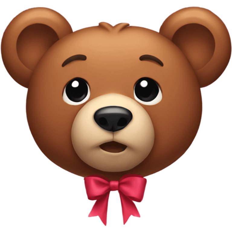 Bear bow  emoji