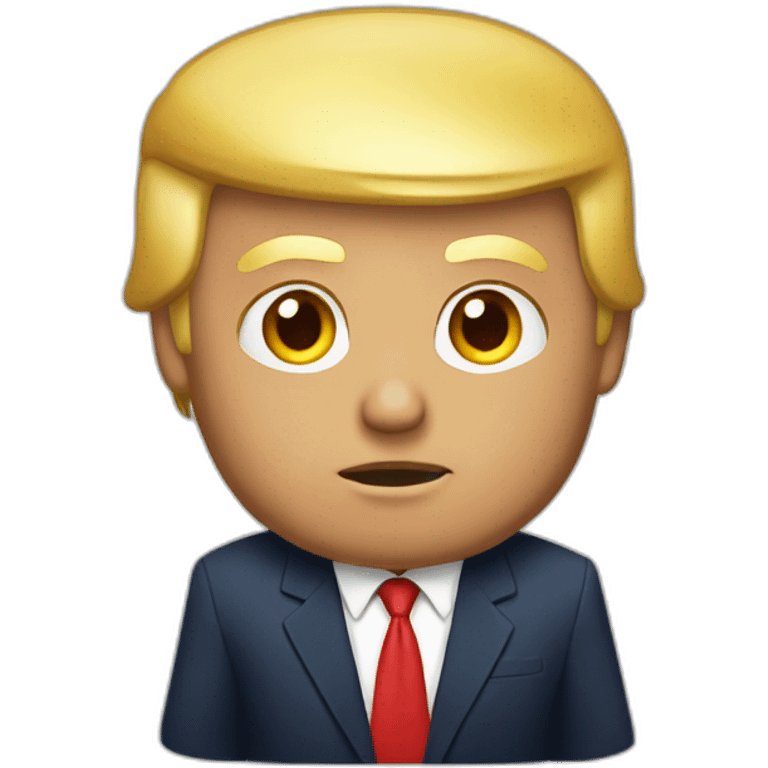 Donald trump using a shophar emoji