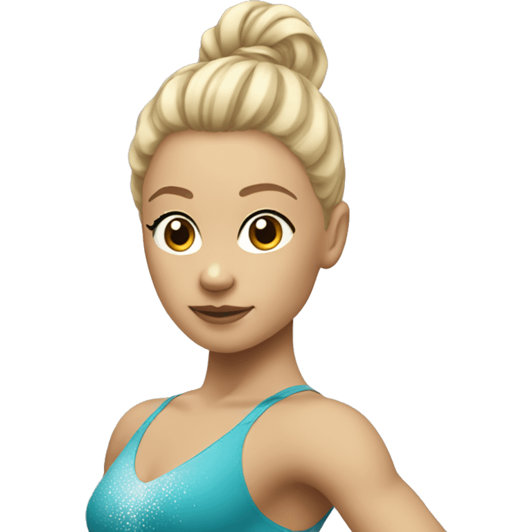 Artistic gymnast blonde emoji