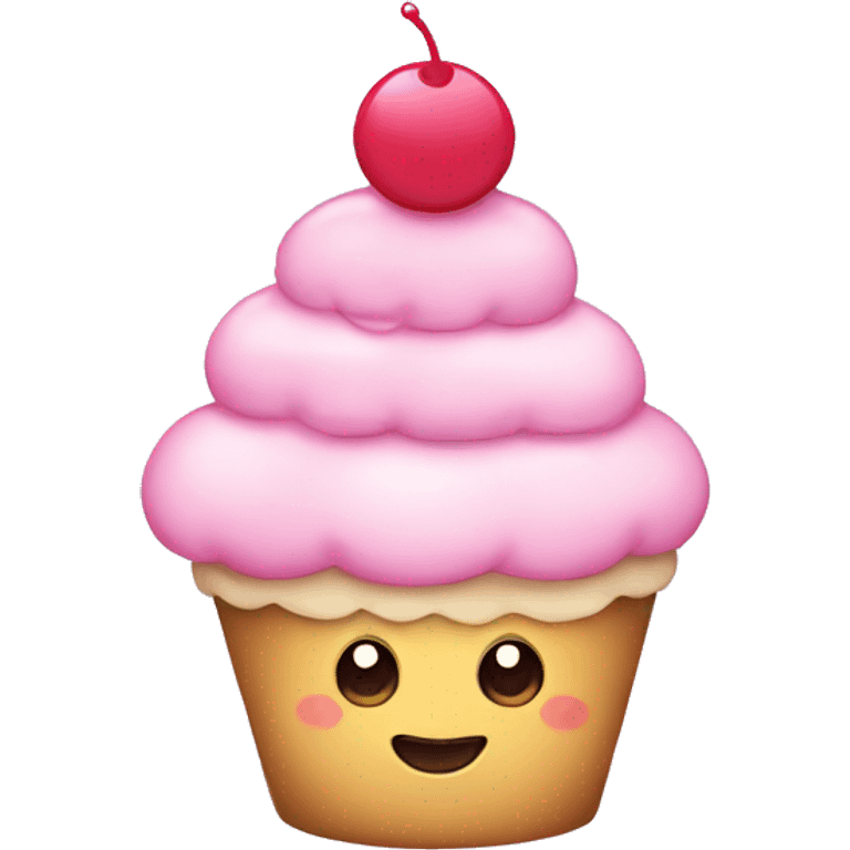 Kawaii cupcake emoji