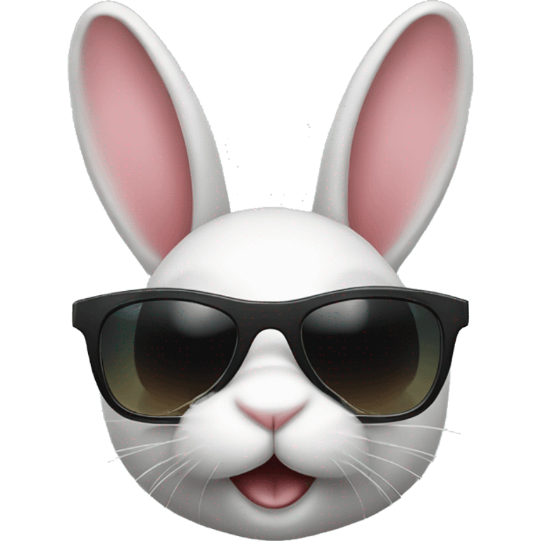 Bunny wearing sunglasses  emoji