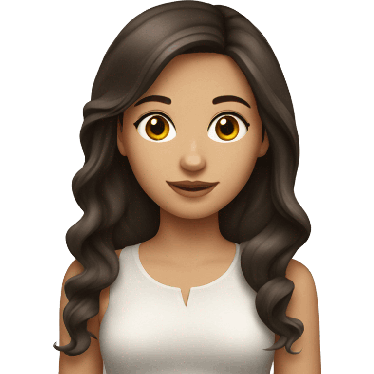 pretty brunette girl emoji