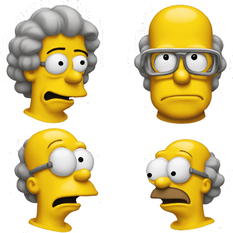 Crea un emoji de Homero Simpson  emoji