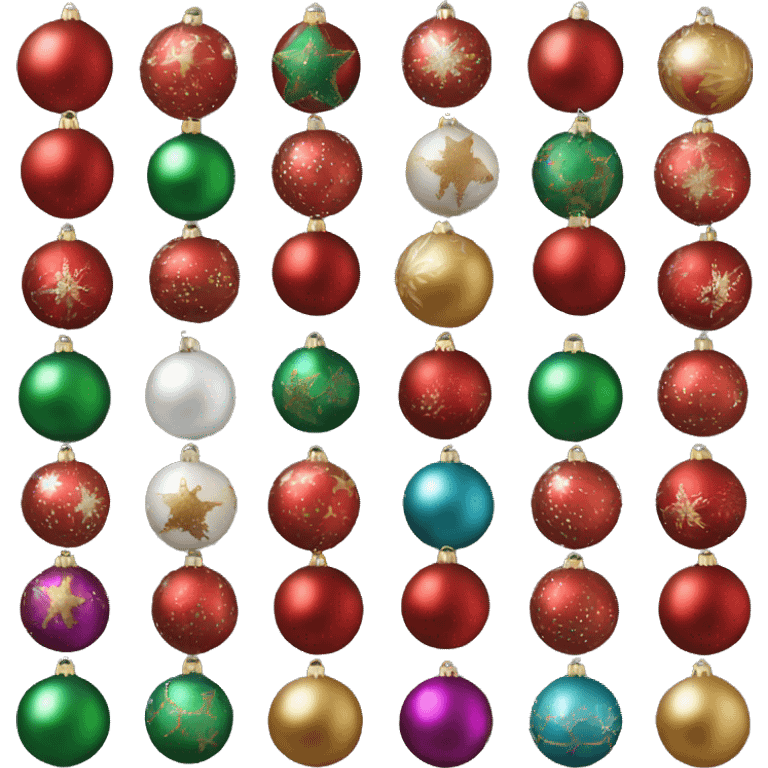 Christmas baubles emoji