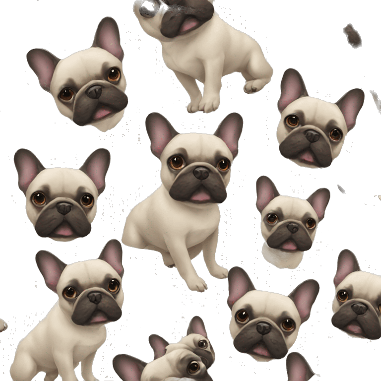 french bulldogs emoji