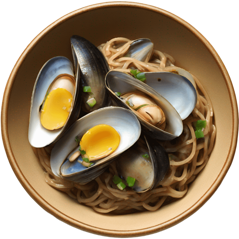 Mussel and Clam Soba With Browned Anchovy Butter emoji