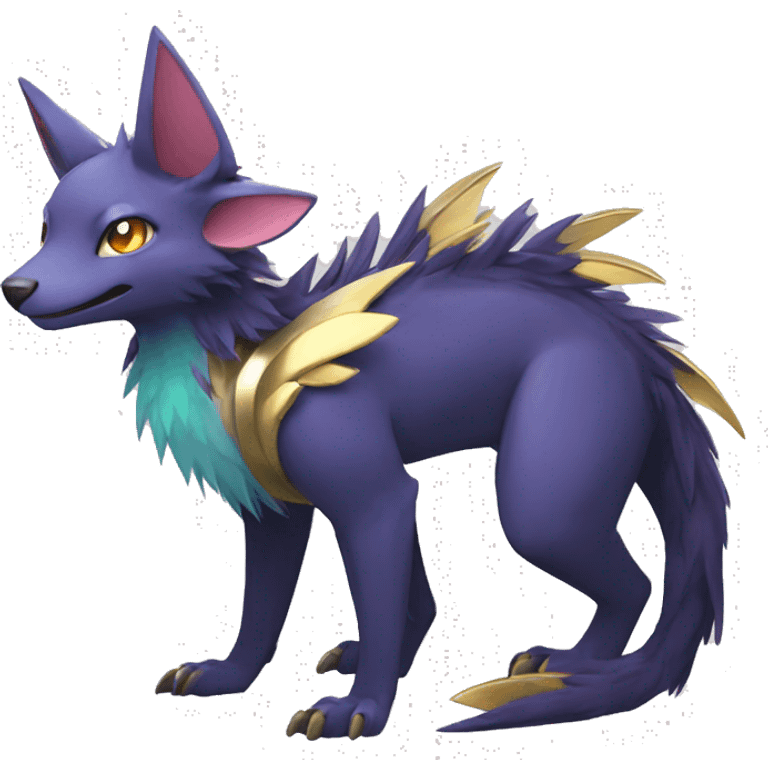  Colorful Shiny Kawaii  Nargacuga FurSona Fakemon Full Body emoji