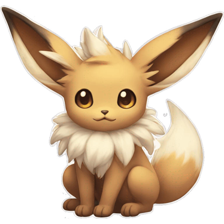 Kawaii Eeveelution-Cute-Pokémon-fusion full body emoji