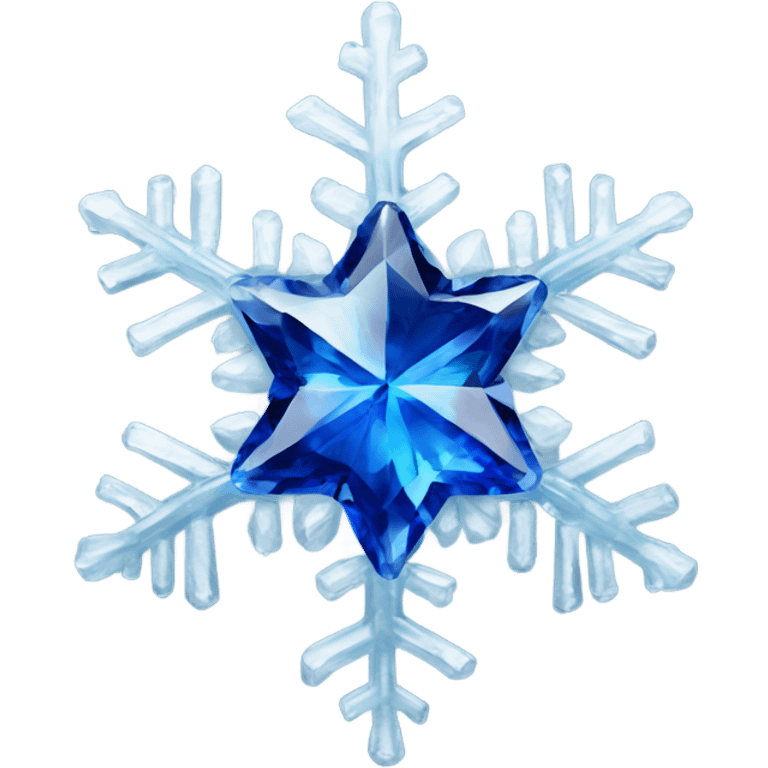 sapphire gemlike snowflake emoji