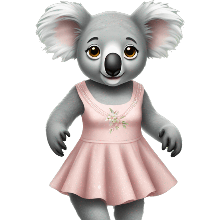 Koala in dress emoji