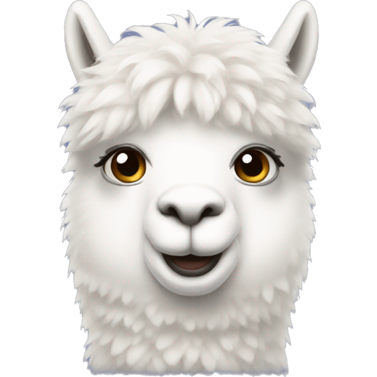 white alpaca emoji