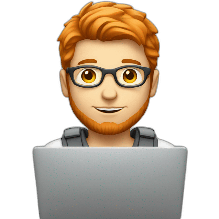 A red-haired light-skinned male programmer with a laptop emoji