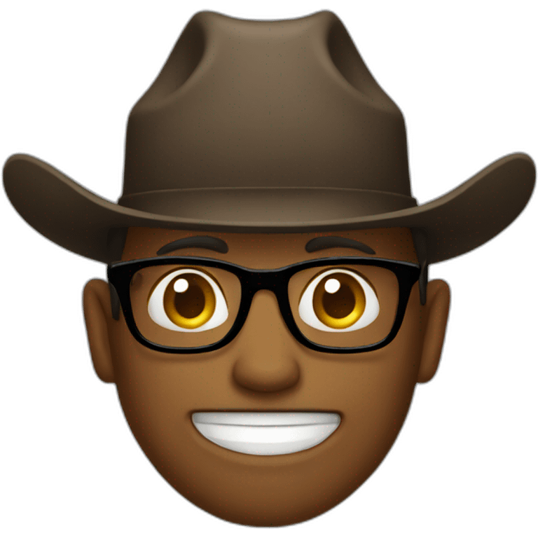 cowboy with glasses emoji