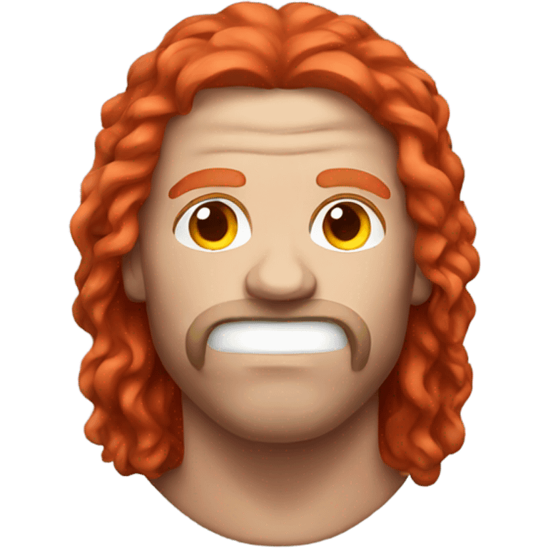 Red head wrestler emoji