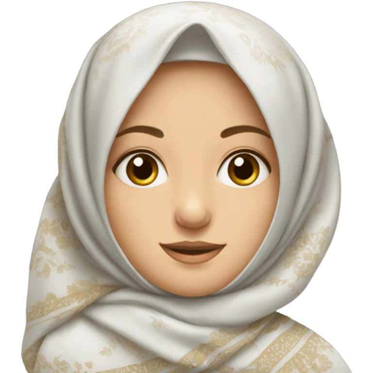 Russian girl in a traditional headscarf emoji