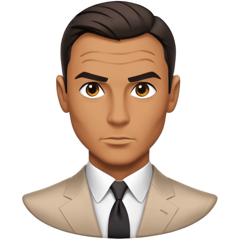 Cinematic Realistic James Bond Pop Culture Emoji, depicted with suave sophistication and dynamic action rendered with crisp details and cinematic lighting that capture his legendary cool. emoji