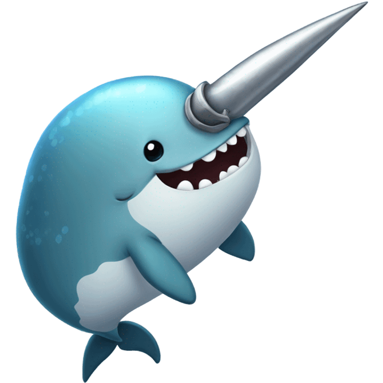 Narwhal with a sword emoji