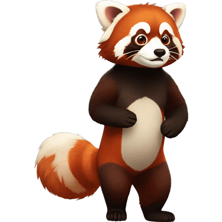 Full body red panda emoji