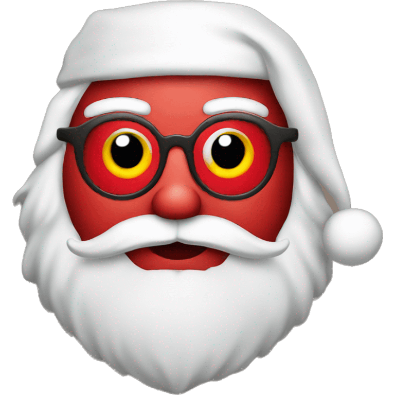 Heart eye Santa emoji