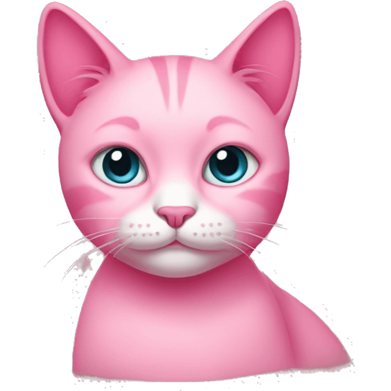 Pink cat emoji