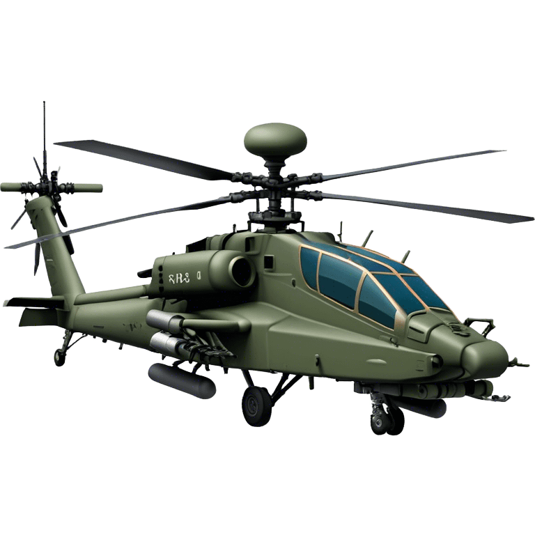 AH-64E Apache - Boeing (Model Year: 2021) (Iconic army green) emoji