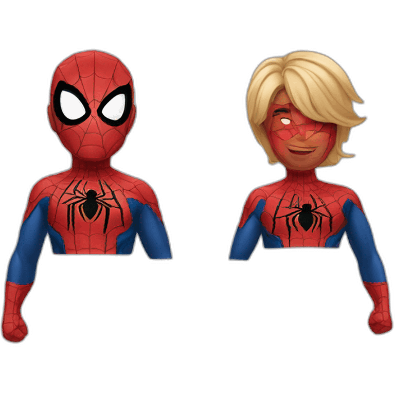 captain américa et spideman emoji