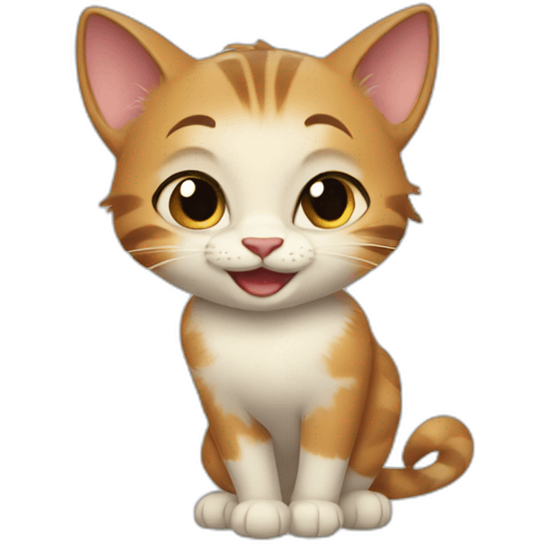 disney style cat emoji