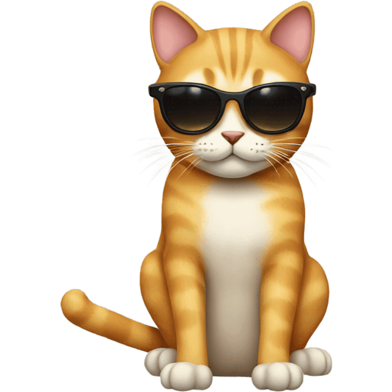 Cat with sunglasses emoji